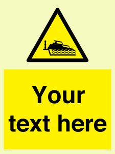 Custom warning grounding cruiser on lock cill